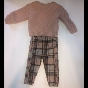 Primark - Cable Knit Sweater with Plaid Pants